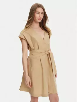 Платье на каждый день стандартный крой Mitico 2515221132 Weekend Max Mara, бежевый