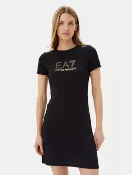 Платье на каждый день стандартный крой 7W000478 AF12500 UC001 Ea7 Emporio Armani, черный
