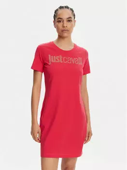 Платье на каждый день стандартный крой 78PAOE15 Just Cavalli, розовый