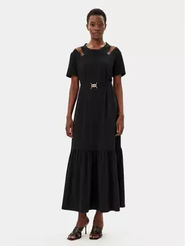 Платье на каждый день стандартный крой TA5275 JS088 Liu Jo Sport, черный