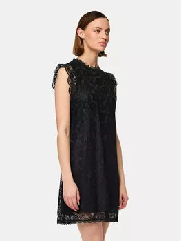 Платье на каждый день стандартный крой Olline 17146419 Pieces, черный