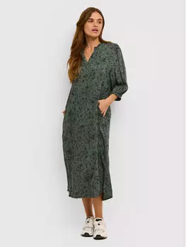 Платье на каждый день свободного кроя Kaffe, зеленый