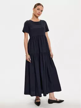 Платье на каждый день свободного кроя Weekend Max Mara, синий