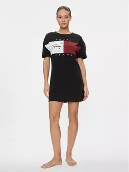 Платье на каждый день свободного кроя Tommy Jeans, черный