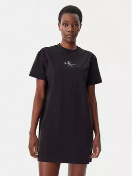 Платье на каждый день свободного покроя Gradient Monologo J20J225273 Calvin Klein Jeans, черный