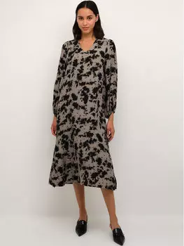 Платье на каждый день трапециевидного кроя Karen By Simonsen, коричневый