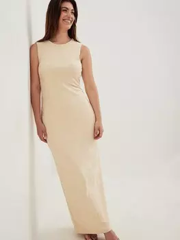 Платье NA-KD, бежевый