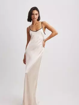 Платье NA-KD, бежевый