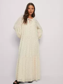 Платье NA-KD Fuzzy, крем