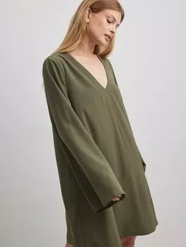 Платье NA-KD, хаки