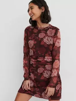 Платье NA-KD, красное вино