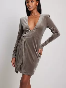 Платье NA-KD, мокко