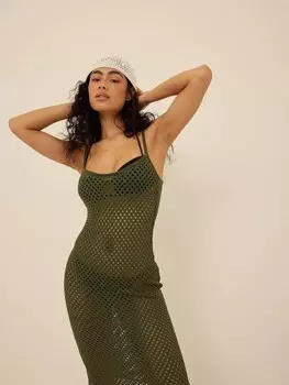 Платье NA-KD, оливковый