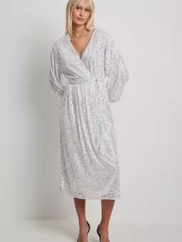 Платье NA-KD, серебро