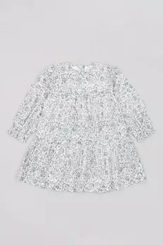 Платье на молнии для маленькой девочки Zippy, белый