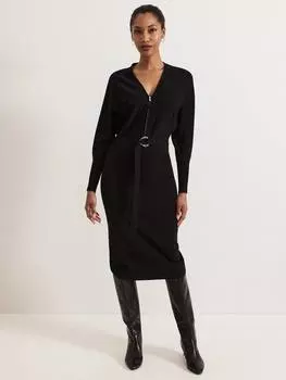 Платье на молнии от dixie Phase Eight, черный