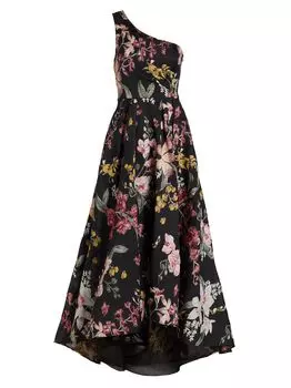 Платье на одно плечо Marchesa Notte, черный