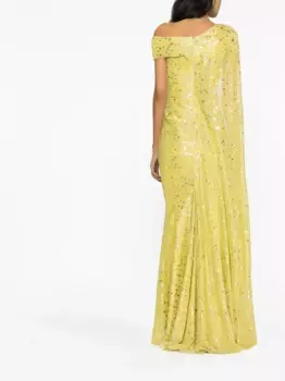 Платье на одно плечо Talbot Runhof, желтый