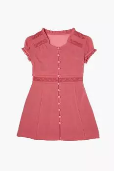 Платье на пуговицах для девочек Forever 21, розовый