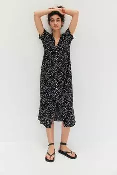 Платье на пуговицах для мамы H&M, черный