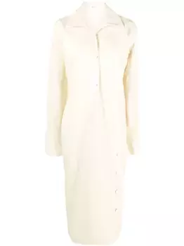 Платье на пуговицах с длинными рукавами Bally, нейтральный