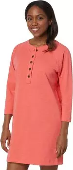 Платье на пуговицах с рукавами 3/4 Lilla P, цвет Punch