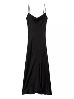 Платье на тонких бретельках TWINSET, черный