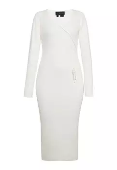 Платье NAEMI Knitted dress, цвет Wool white