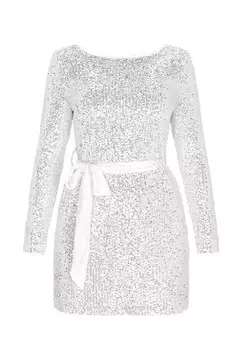 Платье NAEMI, серебряный