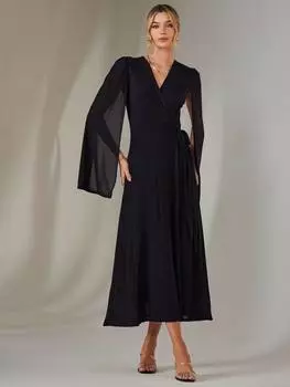 Платье-накидка amira с запахом Jolie Moi, темно-синий