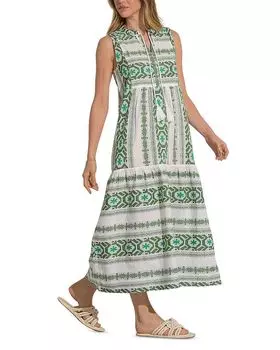 Платье-накидка для плавания без рукавов макси Elan, мультиколор