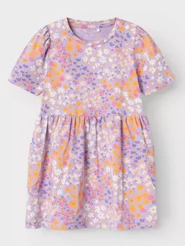 Платье Name It NMFFIDA SS DRESS PB, фиолетовый