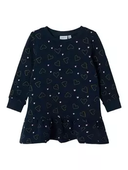 Платье name it Sweatkleid Rue, темно-синий