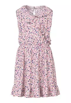 Платье Name It VINAYA, розовый/розовый/пятнистый белый