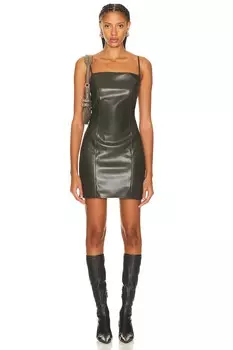 Платье Nanushka Jorie, цвет Soil