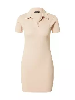 Платье Nasty Gal, бежевый