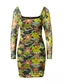 Платье Nasty Gal, цвет Olive/Mint/Dark green