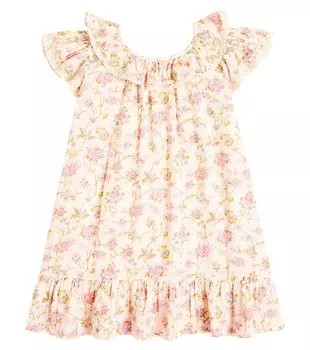 Платье Natiya из хлопка с оборками и цветочным принтом Louise Misha, мультиколор