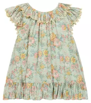 Платье Natiya из хлопка с принтом Louise Misha, синий