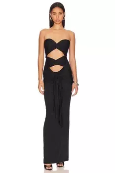Платье NBD Charlotte Strapless Gown, черный