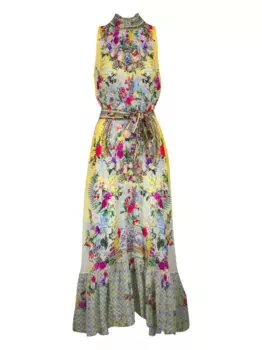 Платье Necktie Camilla, желтый