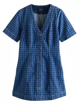 Платье Next, цвет Blue denim/Dark blue