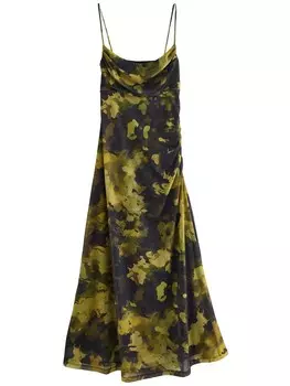 Платье Next, цвет Lime/Olive/Dark green