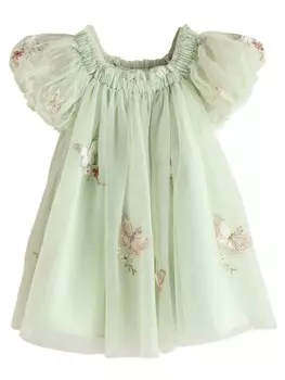Платье Next, цвет Pastel green/Light green