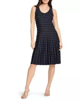 Платье NIC+ZOE Falling Dot Twirl Dress, цвет Indigo Multi