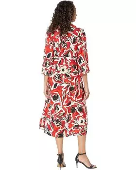 Платье NIC+ZOE Petal Pop Dress, цвет Red Multi