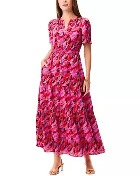 Платье NIC+ZOE с принтом «лепестки» Nic + Zoe, розовый