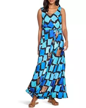 Платье NIC+ZOE Sea Glass Bianca Dress, цвет Blue Multi