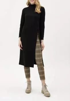 Платье Nina Ponte с разрезом черного цвета iltm