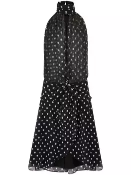 Платье Nina Ricci с вырезом халтер, черный